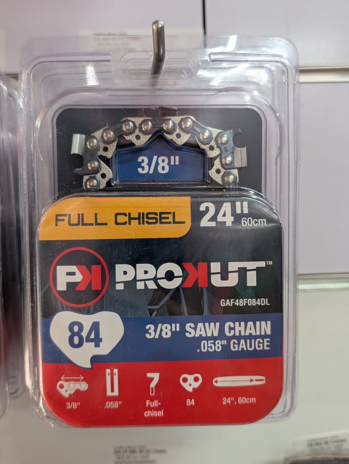 PROKUT CHAIN 24" - 3/8" - .058" - 84DL - Full Chisel