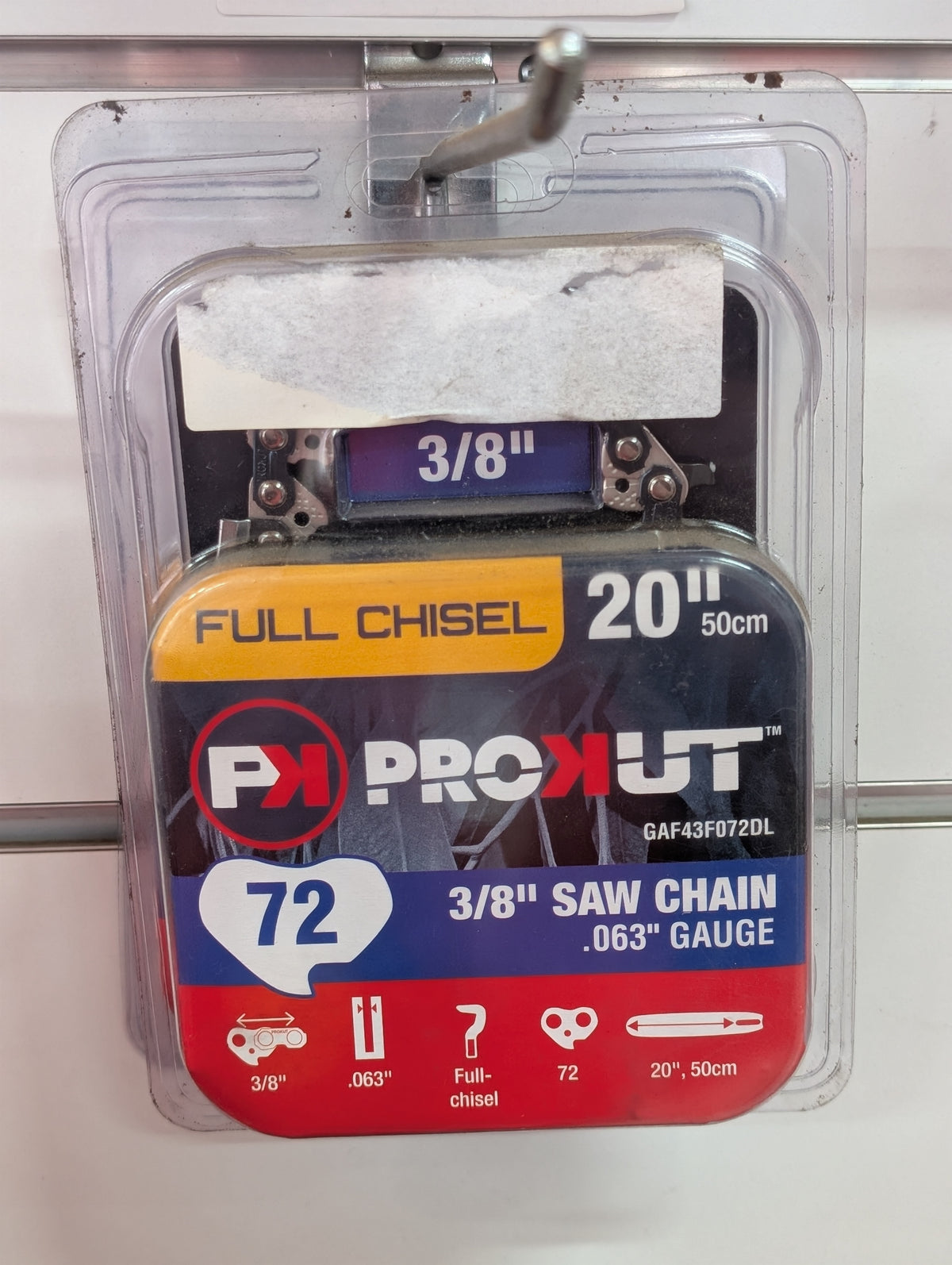 PROKUT CHAIN 20" - 3/8" - .063" - 72DL - Full Chisel