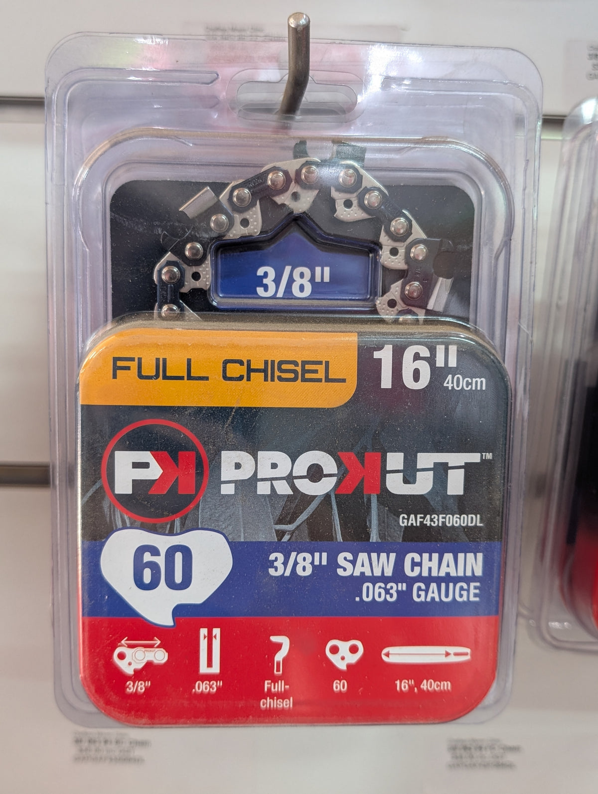 PROKUT CHAIN 16" - 3/8" - .063" - 60DL - Full Chisel