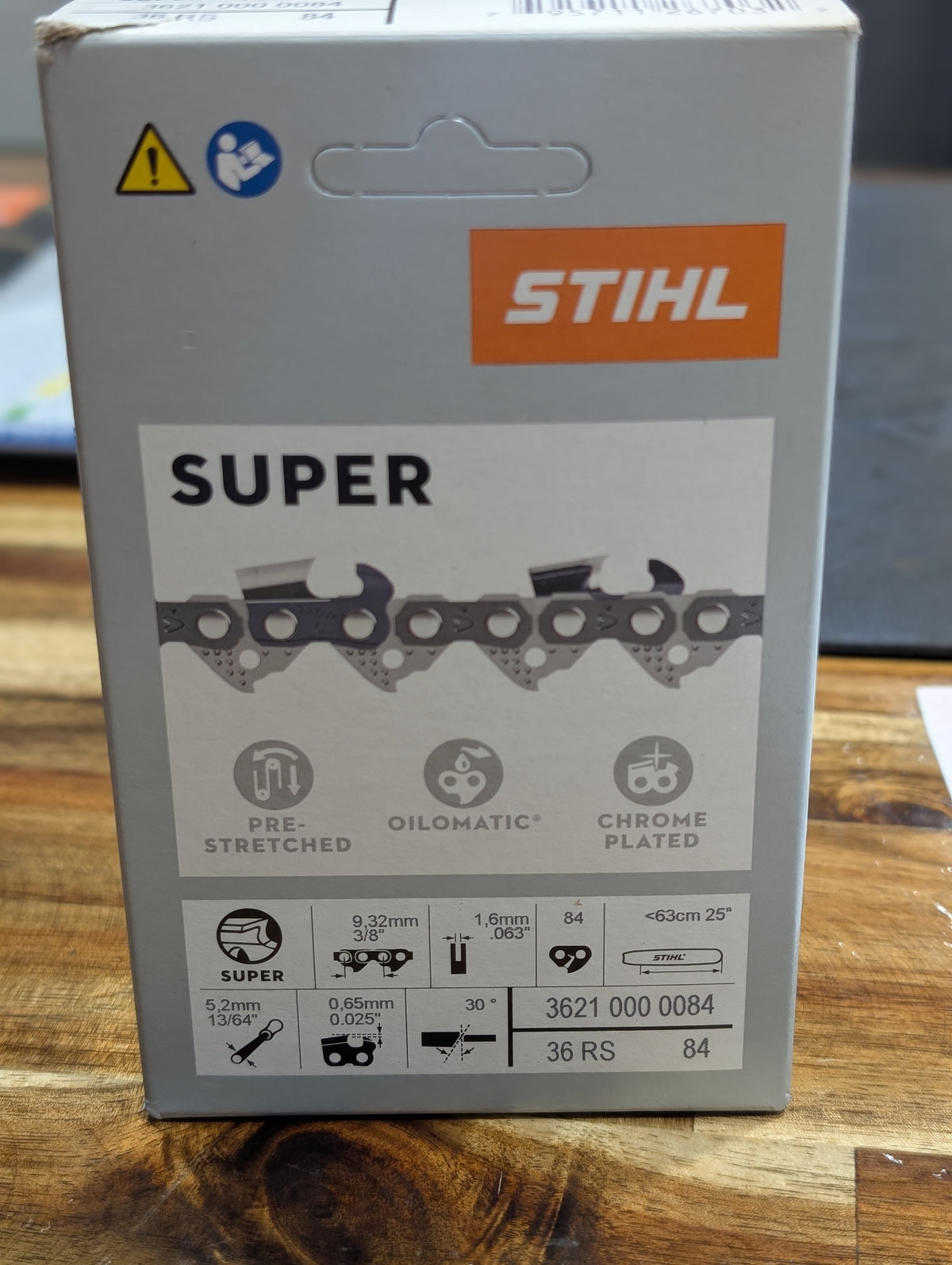 STIHL CHAIN 25" - 3/8" - .063" - 84DL - Full Chisel